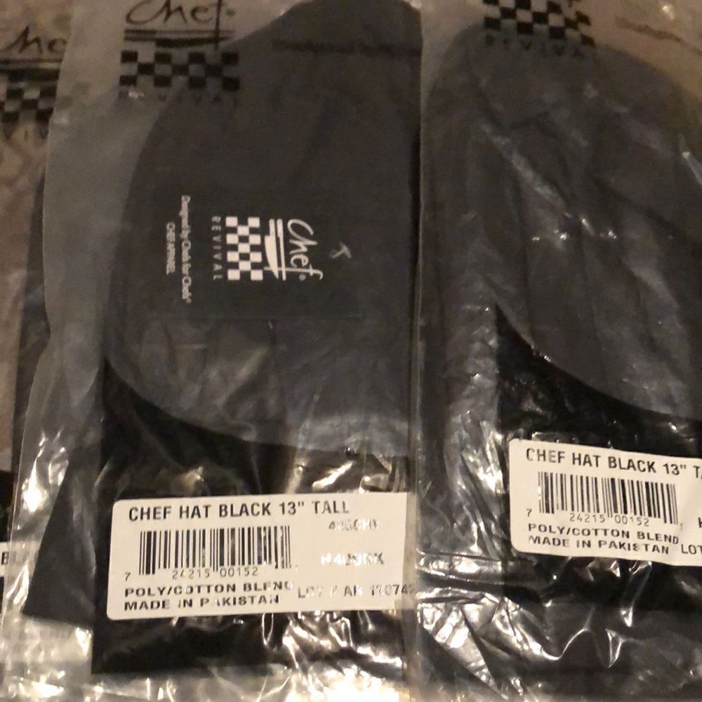 Chef Revival cotton/0poly Blend chef hat new